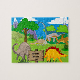 Personalised Child's Dinosaur Jigsaw Puzzle