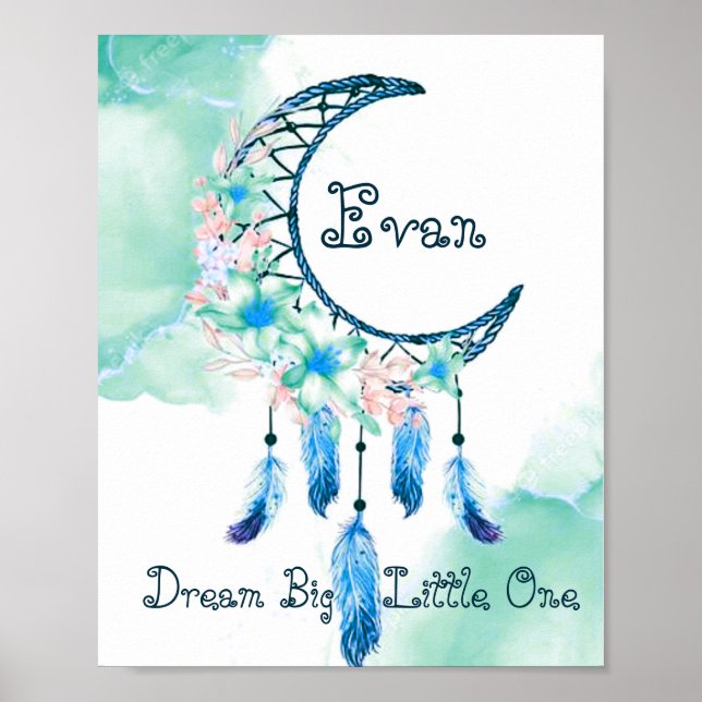 Personalised child's dreamcatcher   poster (Front)