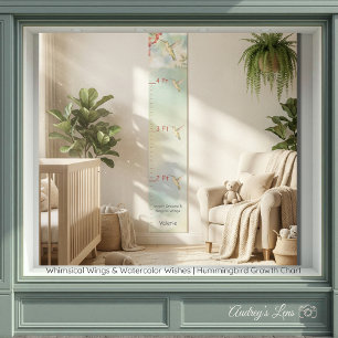 Personalised Child's Growth Chart Whimsical Wings