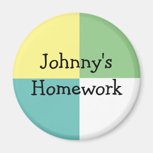 Personalised Child's Homework or Art  Magnet