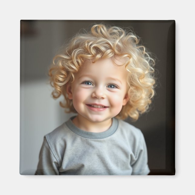 Personalised Child's Photo Refrigerator  Magnet (Front)