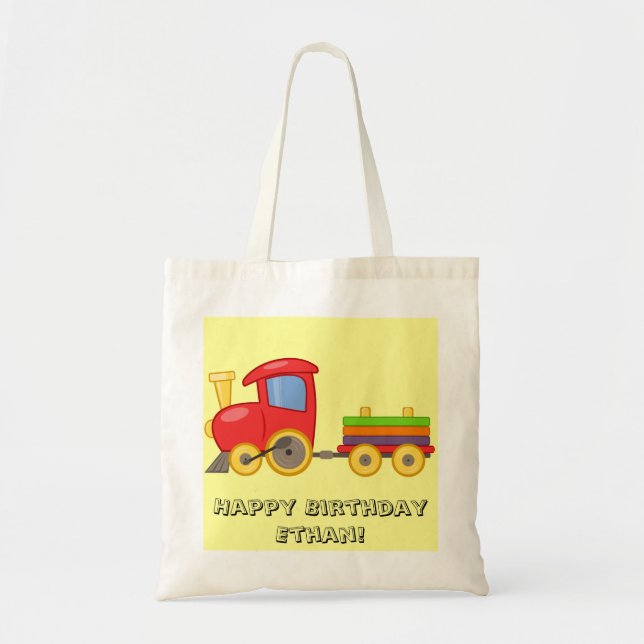 Personalised Child's Train Bag (Front)