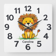 Personalised Child's Wall Clock