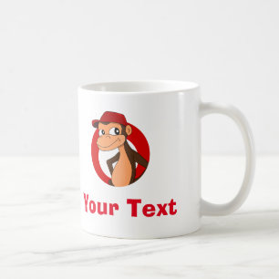 Personalised chimp cartoon coffee mug