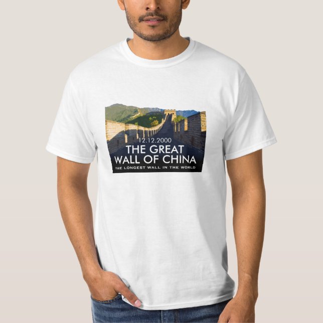 Personalised China Great Wall Commemorative T-Shirt (Front)
