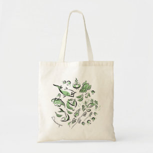 Personalised Chinese Cuisine Ink Drawing Tote Bag