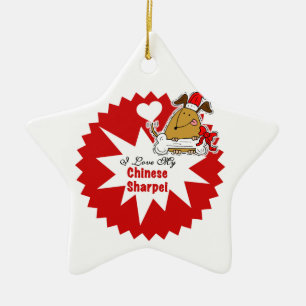 Personalised Chinese Sharpei Keepsake Ornament