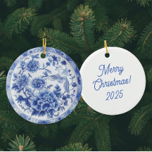 Personalised Chinoiserie Blue White Plates