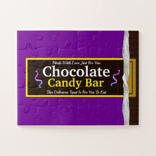 Personalised Chocolate Candy Bar Jigsaw Puzzle