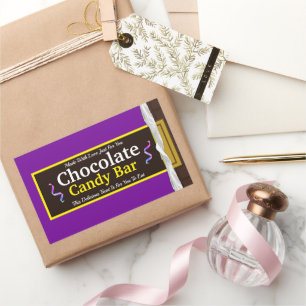 Personalised Chocolate Candy Bar Rectangular Sticker