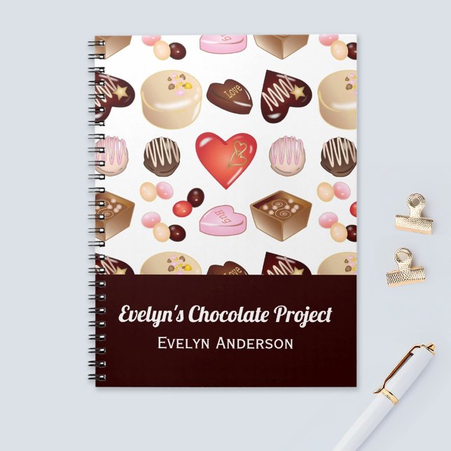 Personalised Chocolate Candy Notebook (Creator Uploaded)