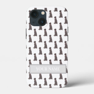 Personalised Chocolate Lab Labrador Dog iPhone 13 Mini Case