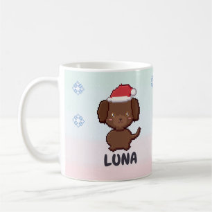 Personalised Chocolate Labrador Christmas Mug