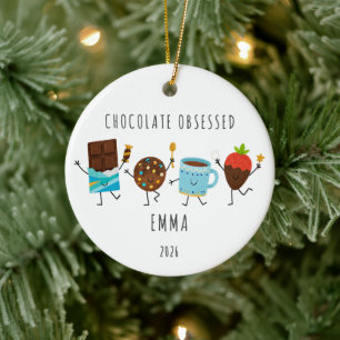 Personalised Chocolate Lover Christmas Ornament