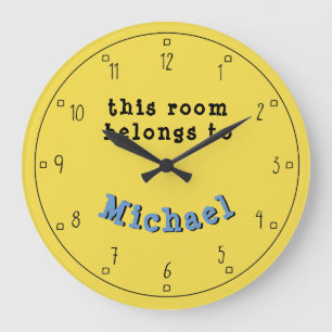 Personalised Choose Your Own Colour Large Clock
