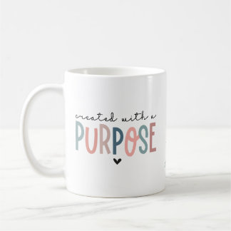 Personalised Christian Created With A Purpose Coffee Mug