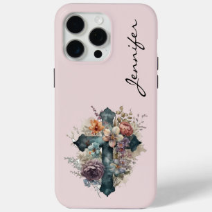 Personalised Christian Cross  iPhone Phone Case