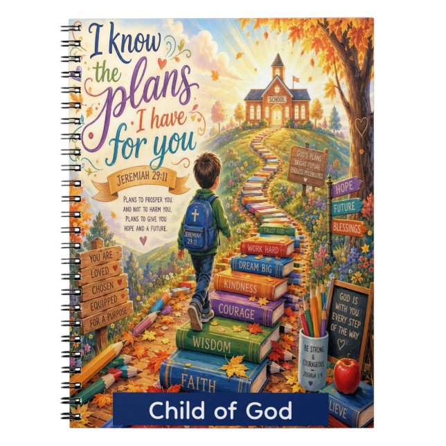 Personalised Christian Kids’ Notebook (Front)