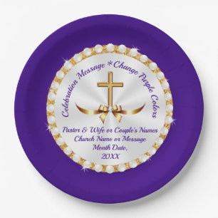 Personalised, Christian Paper Plates, ANY Occasion Plate