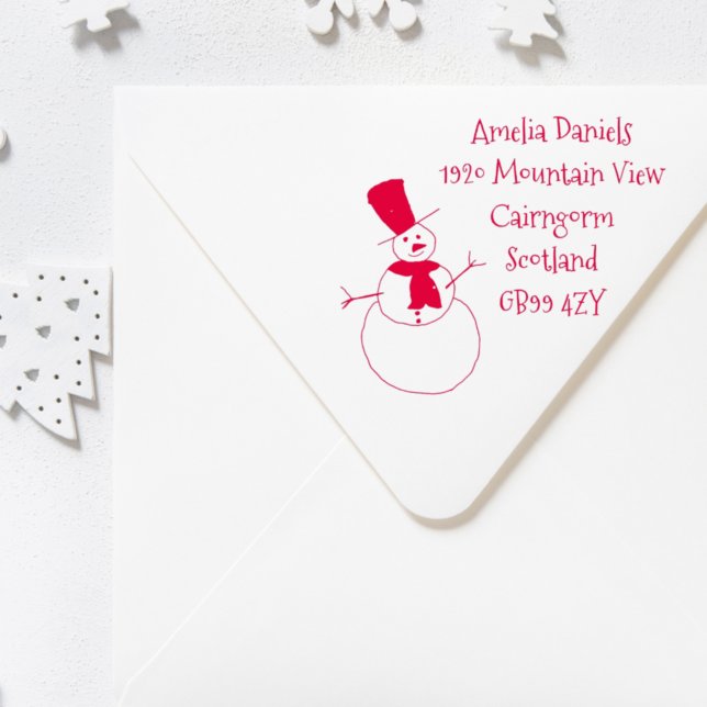 Personalised Christmas Address Self-inking Stamp (Creator Uploaded)