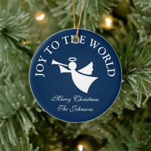 Personalised Christmas angel tree ornament