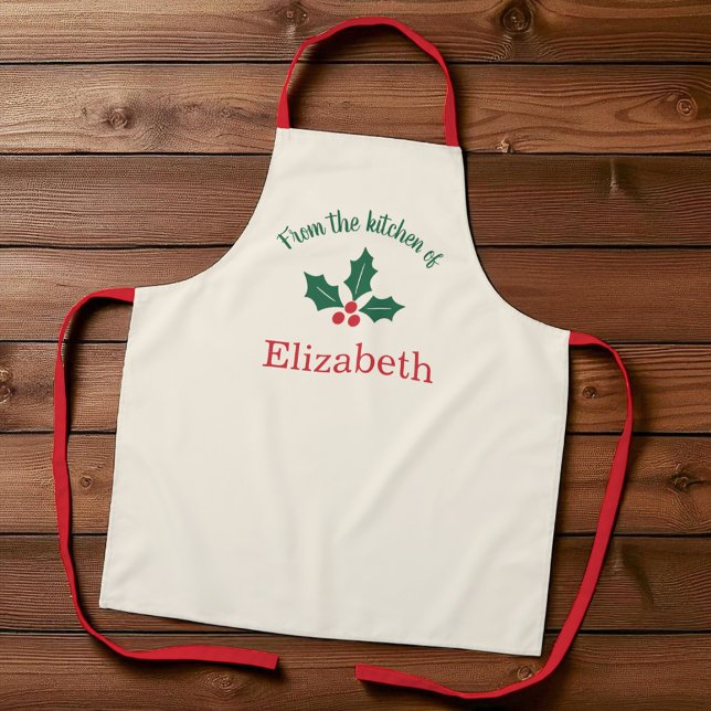 Personalised Christmas Apron From the Kitchen of (Creator Uploaded)
