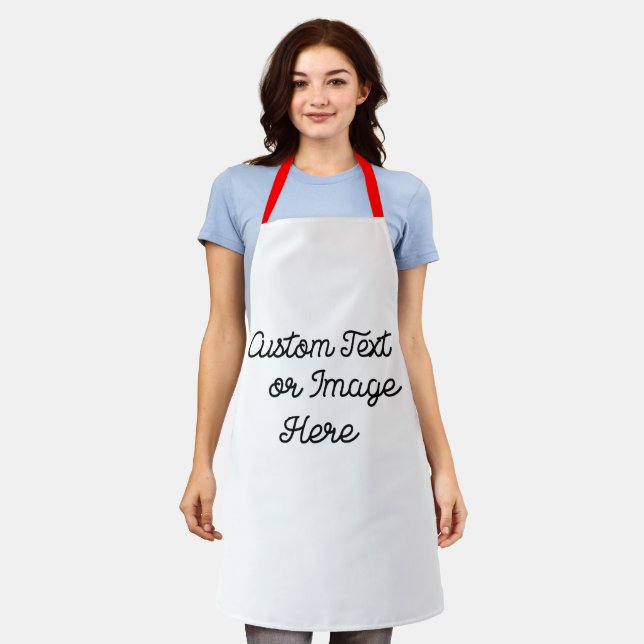 Personalised Christmas Aprons, Hip Custom Aprons (Worn)