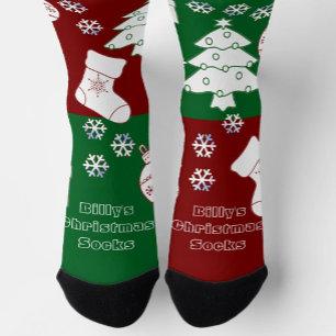 Personalised Christmas Art Socks