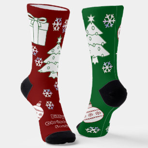 Personalised Christmas Art Socks