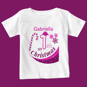 Personalised Christmas Baby "My 1st Christmas" Baby T-Shirt