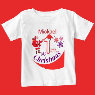Personalised Christmas Baby "My 1st Christmas" Baby T-Shirt