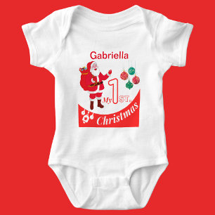 Personalised Christmas Baby "My 1st Christmas" Bodysuit