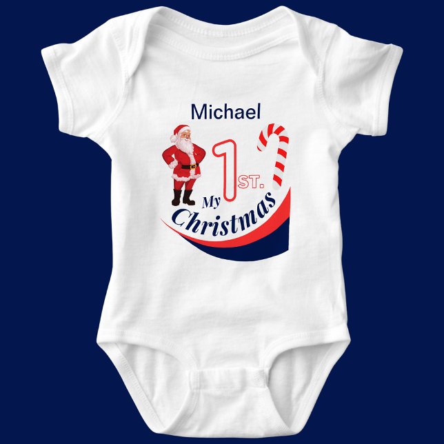 Personalised Christmas Baby "My 1st Christmas" Bodysuit (Creator Uploaded)
