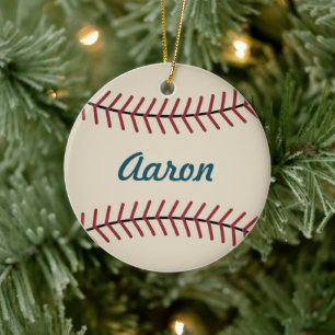 Personalised Christmas Baseball Sports Ornament
