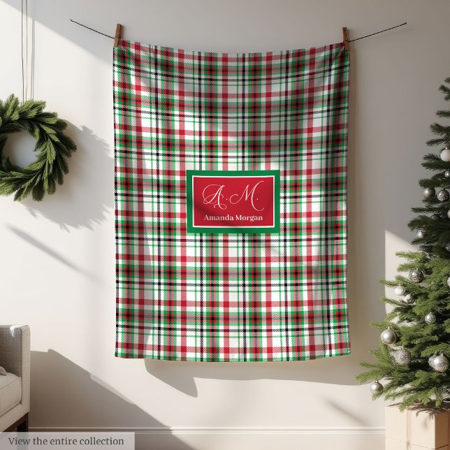 Personalised Christmas Blanket Classic Plaid Gift (Personalized Christmas Blanket Classic Plaid Gift)