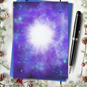 Personalised Christmas Blessings Bethlehem Star Holiday Card