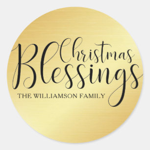 Personalised Christmas Blessings Envelope Seal