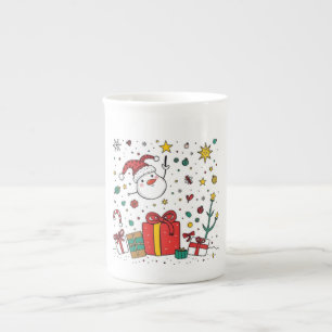 personalised Christmas  Bone China Mug