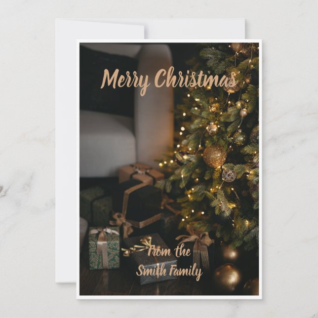 Personalised Christmas Card (Front)