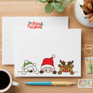 Personalised Christmas Card Envelope