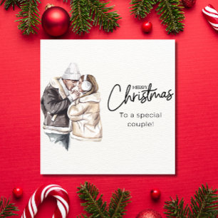 Personalised Christmas Card For Couples