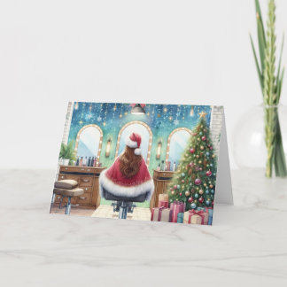 Personalised Christmas Card for Hairdresser
