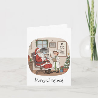 Personalised Christmas Card for Optometrist