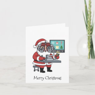 Personalised Christmas Card for Optometrist