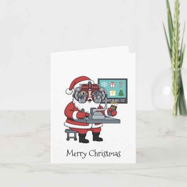 Personalised Christmas Card for Optometrist (Front)