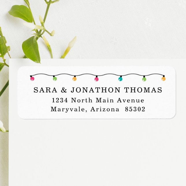 Personalised Christmas Card Return Address Labels (Creator Uploaded)