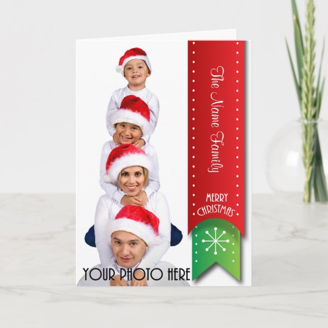 Personalised Christmas Cards - Add Your Photo! (Front)