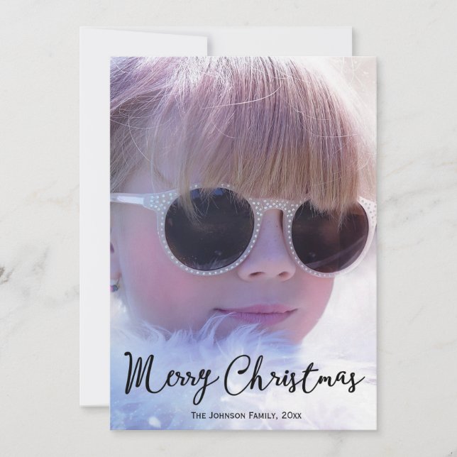 Personalised Christmas Cards With Custom Photo (Front)