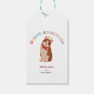 Personalised Christmas cat Gift Tags