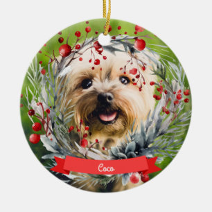 Personalised Christmas  Ceramic Tree Decoration